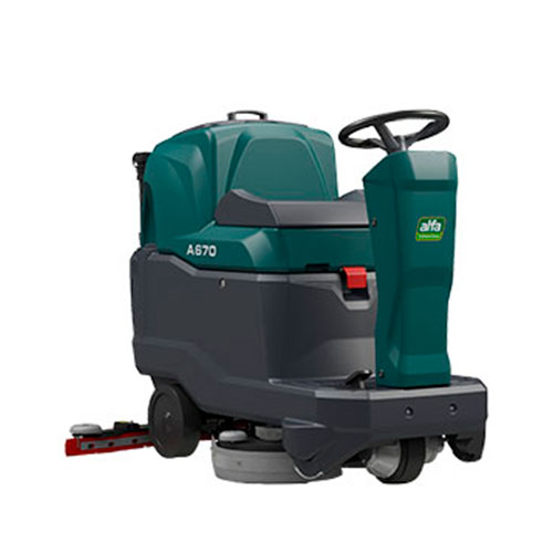 A670 Lavadora de piso de operação a bordo