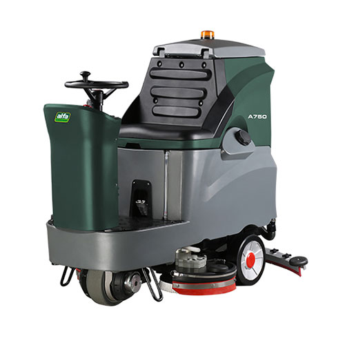 A750 Lavadora de piso de operação a bordo