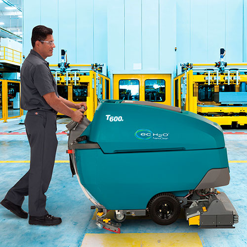 T600e Lavadora de piso de operação a pé de porte médio