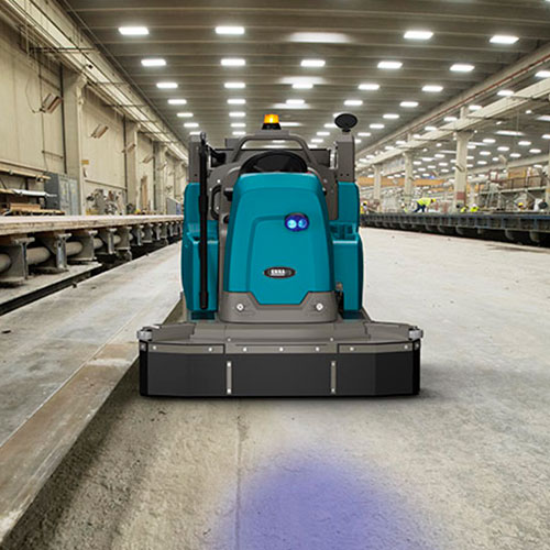 S16 Varredeira compacta a bateria de operação a bordo